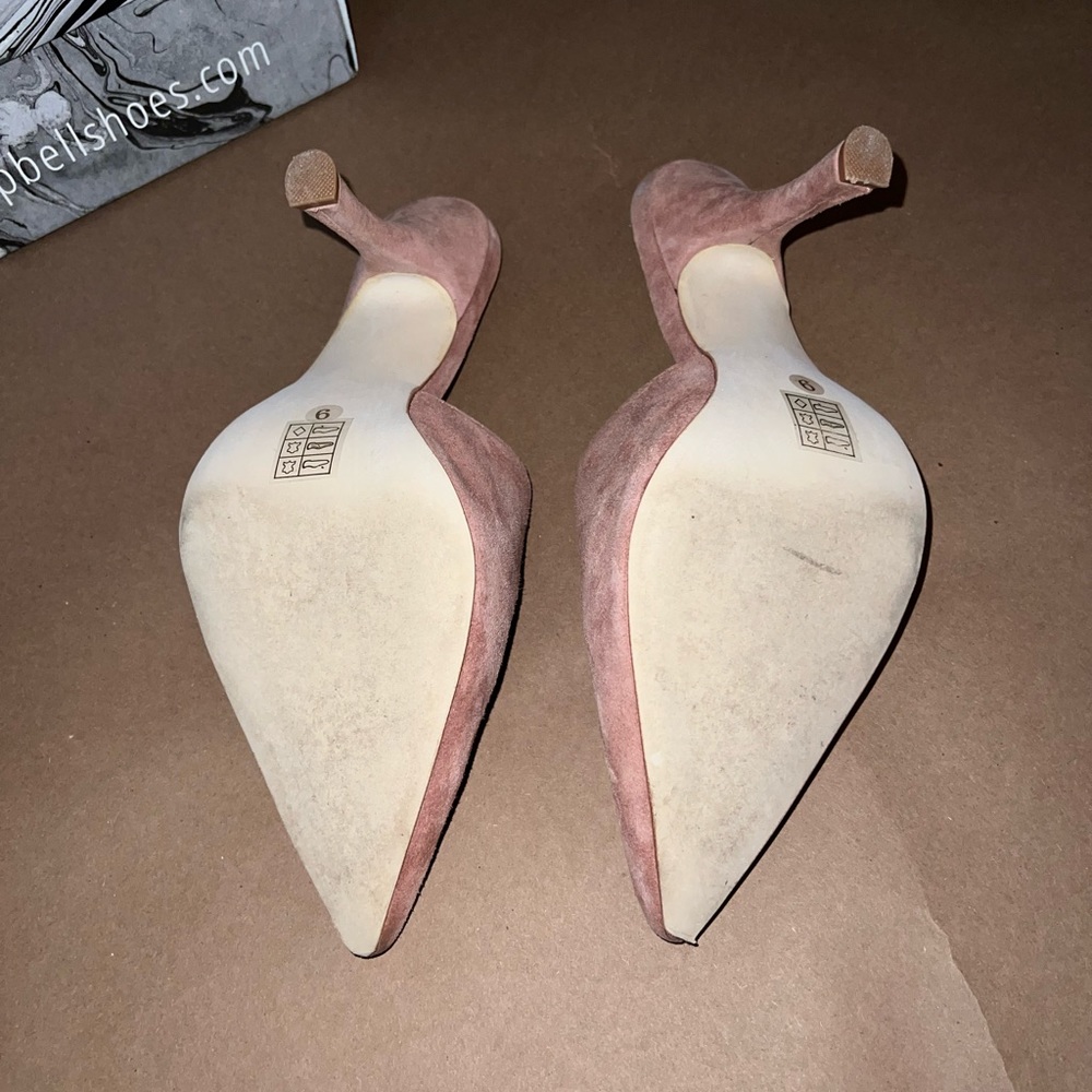 JEFFREY CAMPBELL pink suede mule - Picture 3 of 6